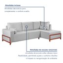 Ver imagem 4 de Sofá de Canto Bipartido 4 Lugares Holanda