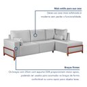 Ver imagem 6 de Sofá de Canto Bipartido 4 Lugares Holanda