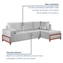 Ver imagem 3 de Sofá de Canto Bipartido 4 Lugares Holanda