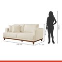 Ver imagem 6 de Conjunto de Sofá 2 e 3 Lugares Pés em Madeira Maciça Ingla