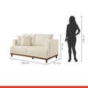 Ver imagem 7 de Conjunto de Sofá 2 e 3 Lugares Pés em Madeira Maciça Ingla