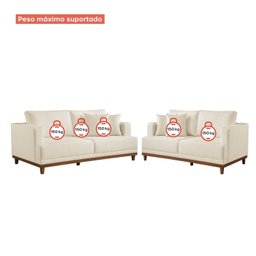 Conjunto de Sofá 2 e 3 Lugares M175 - 9