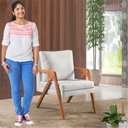 Ver imagem 6 de Poltrona Decorativa para Sala de Estar Mm29 Boucle