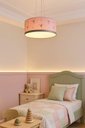 Ver imagem 3 de Luminária de Teto Pendente Flores 40x15 Rosa 2 em 1