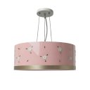 Ver imagem 2 de Luminária de Teto Pendente Flores 40x15 Rosa 2 em 1