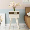Ver imagem 5 de Conjunto Sala Estar Painel para Tv até 40 Pol Centro com Espelho e Mesa de Apoio Vip Bege Off White