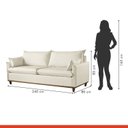 Ver imagem 6 de Sofá Living 3 Lugares 240cm Pillow e Base Madeira Maciça Escócia