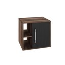 Ver imagem 1 de Gabinete Soft 500 Perffect Acetinado Nogal C-preto Ônix