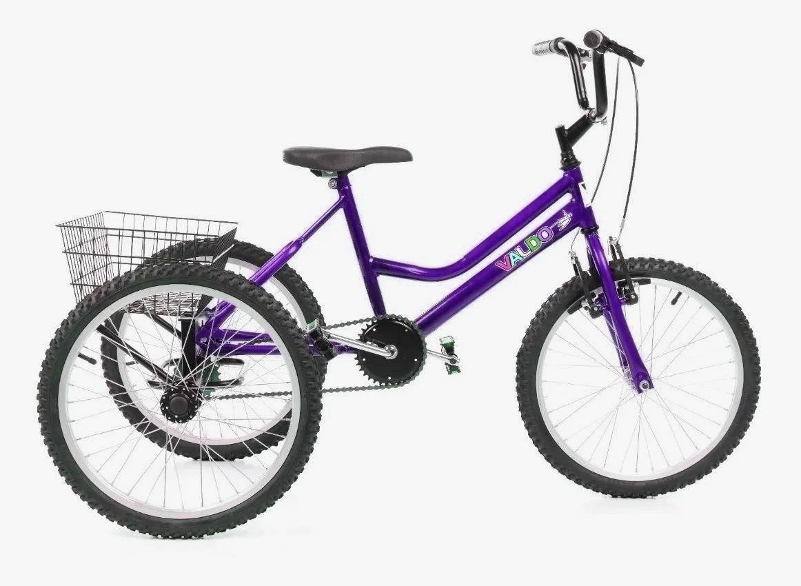 Triciclo Infantil Aro 20 - Super Luxo - Violeta escuro