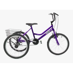 Triciclo Infantil Aro 20 - Super Luxo - Violeta escuro