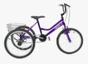 Ver imagem 1 de Triciclo Infantil Aro 20 - Super Luxo - Violeta escuro