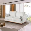 Ver imagem 1 de Sofá 3 Lugares 206cm Living 2 Almofadas Tecido Impermeável Acqua Block Dinamarca