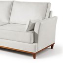 Ver imagem 6 de Sofá 3 Lugares 206cm Living 2 Almofadas Tecido Impermeável Acqua Block Dinamarca