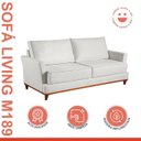 Ver imagem 2 de Sofá 3 Lugares 206cm Living Tecido Impermeável Acqua Block Dinamarca