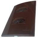 Ver imagem 1 de Conjunto 4x2 Linha Marrom Sleek Alto Brilho