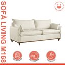 Ver imagem 2 de Sofá Living 3 Lugares 220cm Pillow e Base Madeira Maciça Escócia