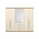 Ver imagem 4 de Guarda Roupa 6 Porta Giardino Demobile Cinamomo Off White