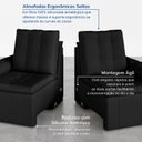 Ver mais imagens de Sofá Palmeira Retrátil Reclinável 3 Lugares 180cm Veludo CabeCasa MadeiraOriginals