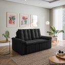 Ver imagem 3 de Sofá Palmeira Retrátil Reclinável 3 Lugares 180cm Veludo CabeCasa MadeiraOriginals