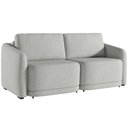 Ver imagem 1 de Sofá Cama para Sala de Estar 2 Lugares 176cm Montserrat K01 Linho Cinza - Lyam Decor