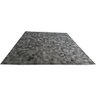 Tapete de couro cinza tingido 3,00x3,50 sem borda pç 10x10cm - 1