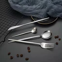 Ver imagem 4 de Faqueiro Aço Inox 24 Peças Talheres Design Europeu Caixa