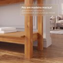 Ver imagem 7 de Aparador para Sala de Estar 2 Gavetas Lizz Marrom/Cedro