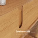 Ver imagem 6 de Aparador para Sala de Estar 2 Gavetas Lizz Marrom/Cedro