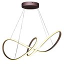 Ver imagem 7 de Lustre Pendente Arco Infinito 3 em 1 Aneis Led 49w Luminaria Luxo Teto Sala de Jantar