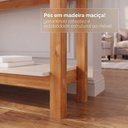 Ver imagem 7 de Aparador para Sala de Estar 2 Gavetas Lizz Bege/Off White/Cedro