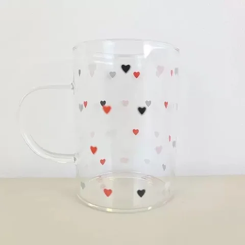 Caneca Love De Vidro 200 ML - Lyor