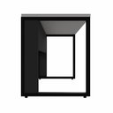 Ver imagem 7 de Mesa Plataforma Individual com Caixa de Tomadas Pés Metal 120cm Industrial Executive Cinza Sagrado E Preto