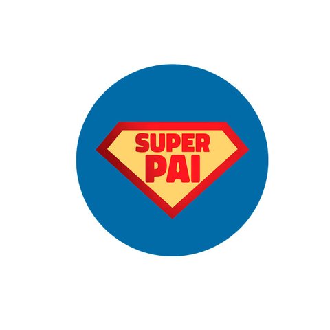 Kit Sousplat Super Pai Nsw 8 Peças sem Base