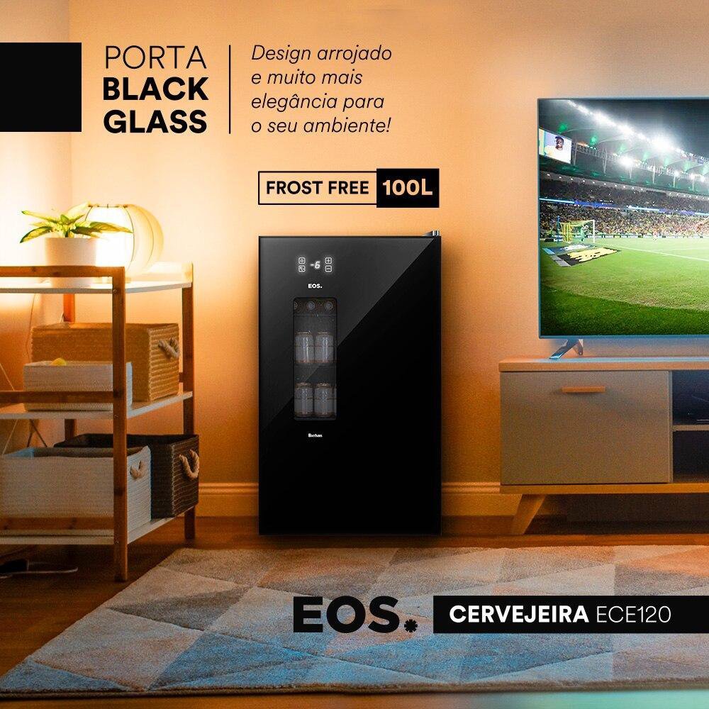 Cervejeira EOS Bierhaus 100 Litros Black Glass Frost Free ECE120 220V - 2
