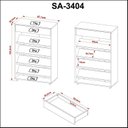 Ver mais imagens de Sapateira 1 Gaveta 5 Prateleiras Sa3404