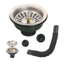 Ver imagem 1 de Ralo Valvula Dreno de Pia 10x10 Filtro Sifao Tubo de Escoamento Cesto Cozinha Lavanderia Lavabo Casa