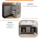 Ver imagem 2 de Armário para Banheiro Suspenso Ripy 100cm