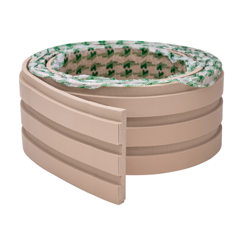 Painel Ripado Eva Laminado Autocolante 10cm Play | Valor do Metro Creme