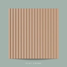 Painel Ripado Eva Laminado Autocolante 10cm Play | Valor do Metro Creme - 3