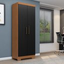 Ver imagem 1 de Armário Multiuso Max Plus 2 Portas Preto/Cinamomo