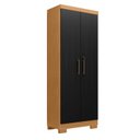 Ver imagem 2 de Armário Multiuso Max Plus 2 Portas Preto/Cinamomo