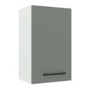 Ver imagem 1 de Armário de Cozinha Aéreo 40 cm 1 Porta Branco/Cinza Agata Madesa