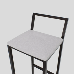 Bancada Cozinha Balcão Gourmet Imbúia 2 Banquetas Estofado Pt - 3