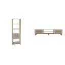 Ver imagem 2 de Kit 2 Peças Rack para TV até 75 Polegadas Charlotte com Estante Match