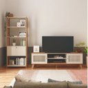 Ver imagem 1 de Kit 2 Peças Rack para TV até 75 Polegadas Charlotte com Estante Match