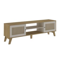 Kit 2 Peças Rack para TV até 75 Polegadas Charlotte com Estante Match - 11