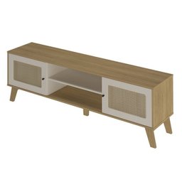 Kit 2 Peças Rack para TV até 75 Polegadas Charlotte com Estante Match - 12