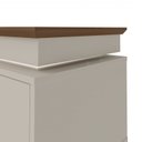 Ver mais imagens de Conjunto Sala de Estar Rack para TV até 75 pol com LED e Mesa de Centro Lucca com Mesa de Apoio Chic Branco 100% MDF