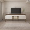 Conjunto Sala de Estar Rack para Tv até 75 Pol com Led e Mesa de Centro Lucca com Mesa de Apoio Chic - 3