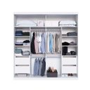 Ver imagem 3 de Guarda Roupa Star Mdf 219cm 2 Portas de Correr com Espelho Branco 9554